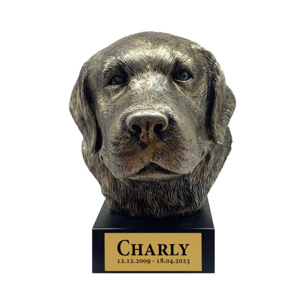 Bronze Hund Statue 07 "Golden Retriever"